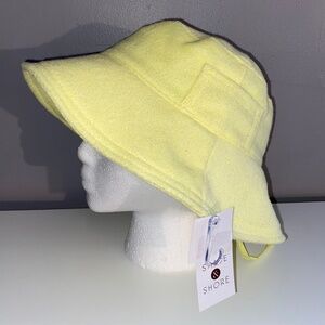 Pocket Bucket Sun Hat SHADE & SHORE Target Yellow Terry Cloth Floppy Beach Hat